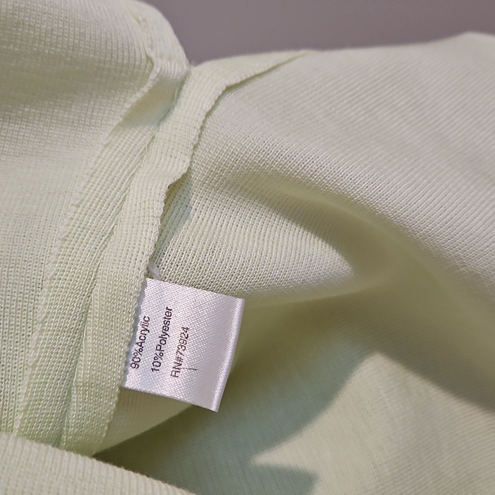 Ming Wang Vibrant Light Green/Yellow Summer Scoop Neck Knit Tank - Picture 5 of 5